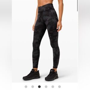 Lululemon Black Camo Legging size 10